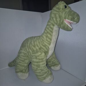 Build A Bear Green Striped Brachiosaurus BAB Dinosaur Plush 22" 2014 Retired